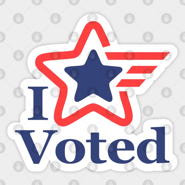 I Voted Sticker by Etopix